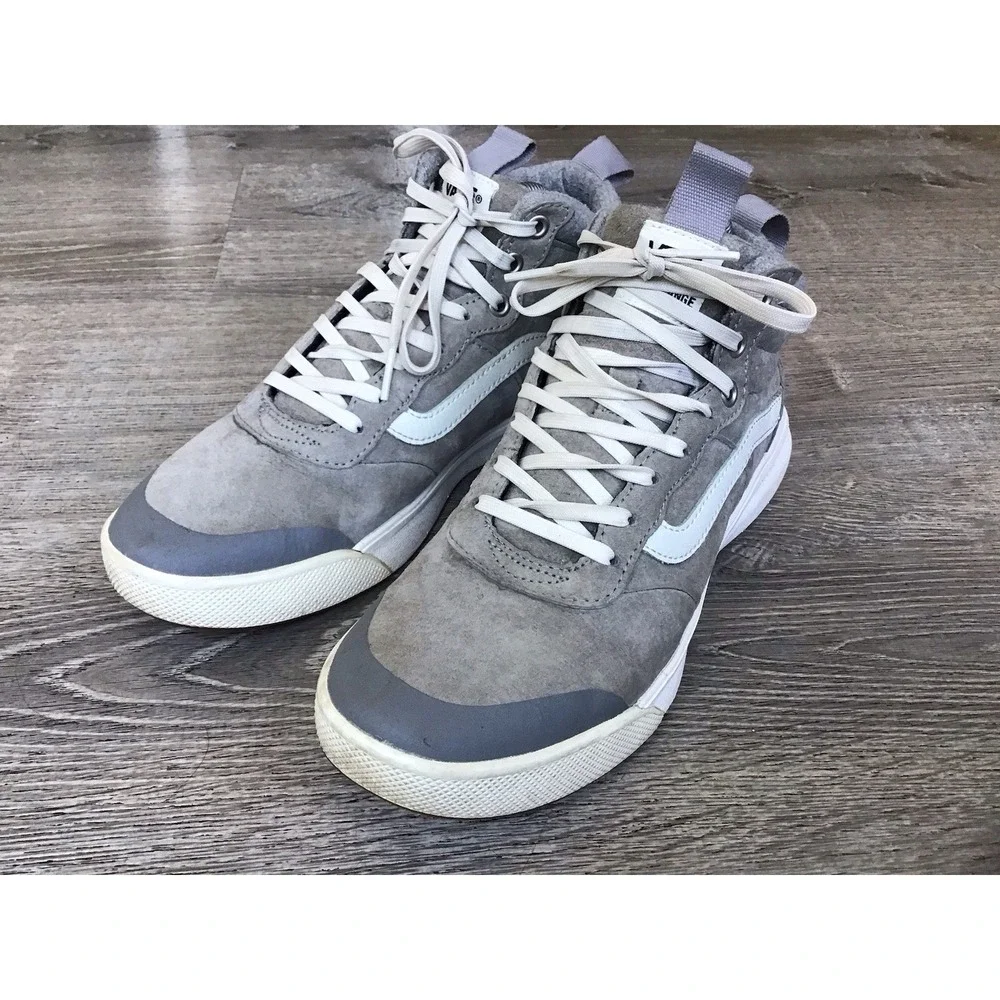 Vans Ultrarange Ultra Cush Lite High Top Shoes Size 8 Mens 9.5 Womens Color Gray